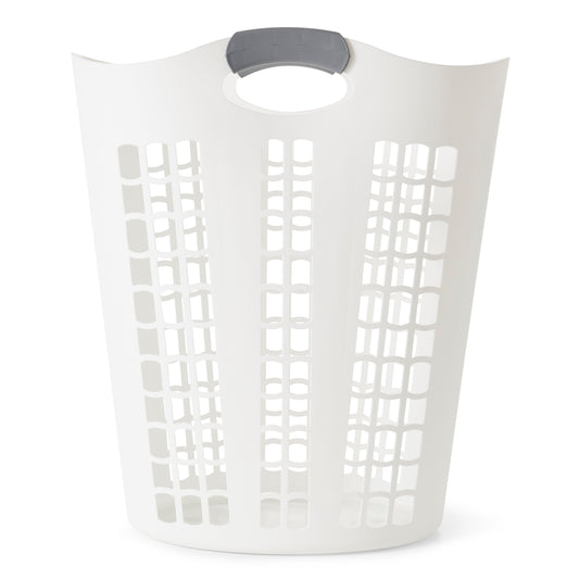 Gracious Living Easy Carry Flex Hamper, Ventilated Laundry Basket with Handles