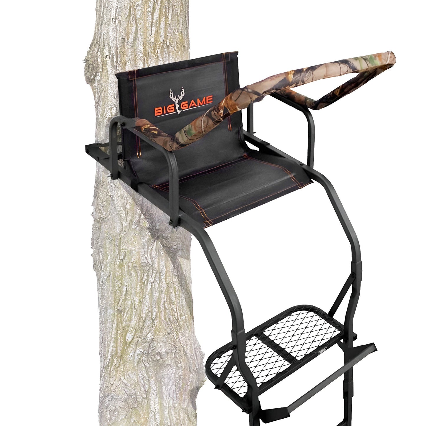 Big Game Warrior DXT 17 Foot 1 Person Deer Hunting Ladder Climbing Tree Stand