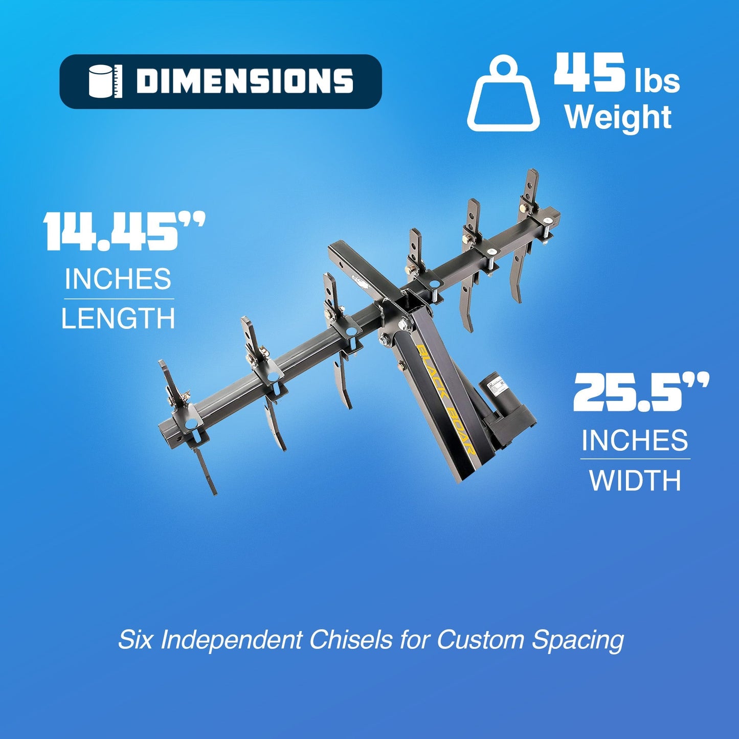 Camco Black Boar ATV/UTV Implement Outside Vehicle Landscape Chisel Plow Tool - Find Fresh Goods