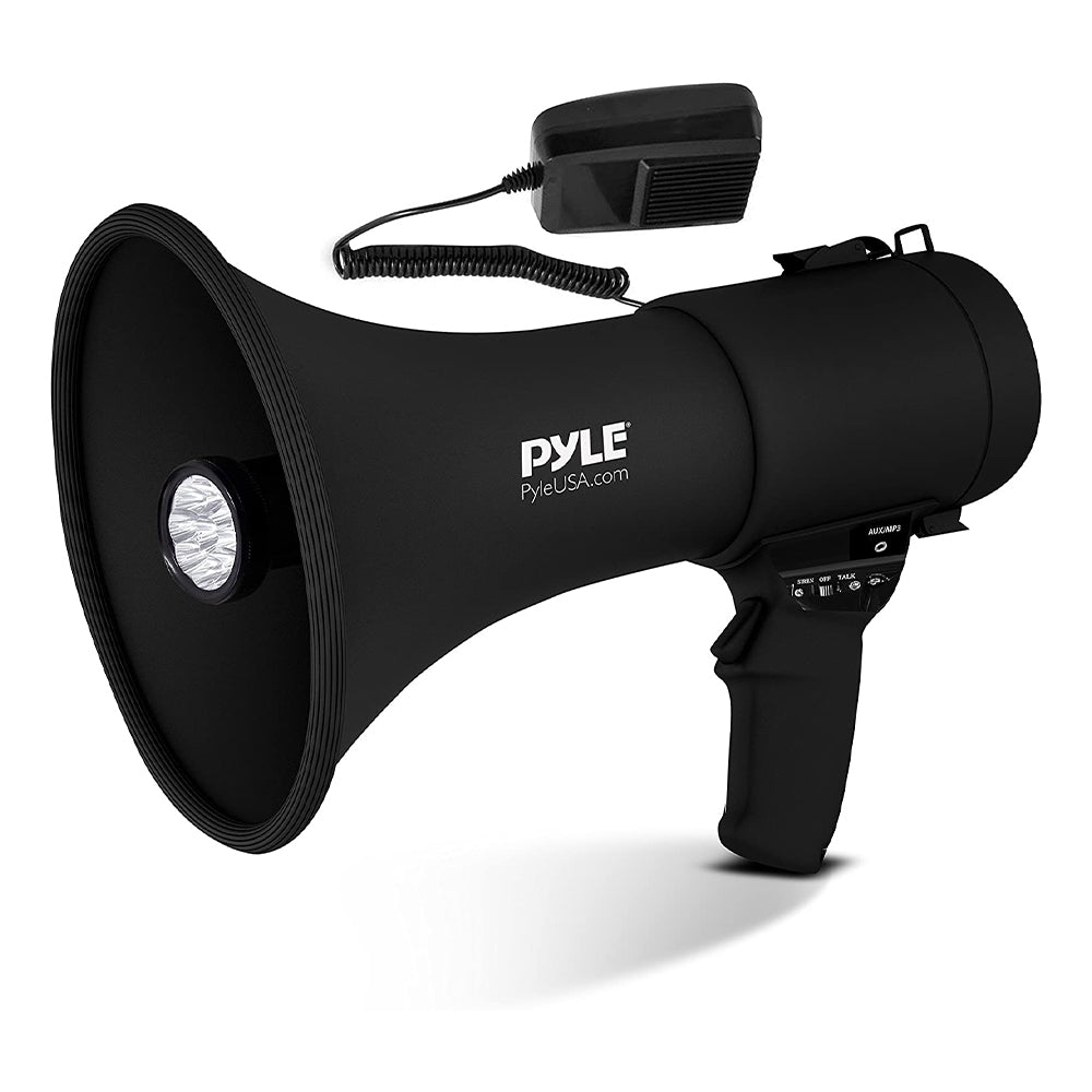 Pyle Portable PA Megaphone Speaker Rechargeable Battery