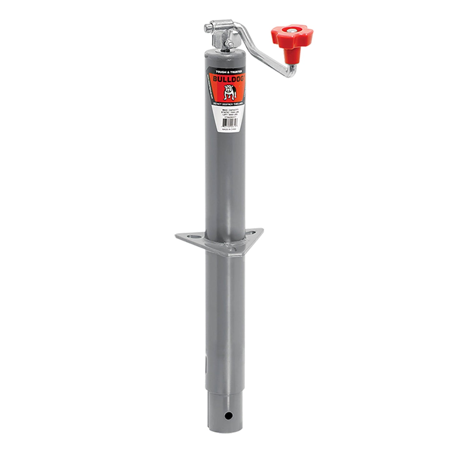 Bulldog 1750290317 5,000 Pound A-Frame Topwind Trailer Jack Tube w/15" of Travel
