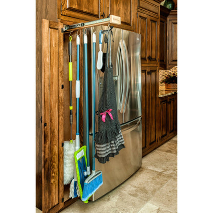 Rev-A-Shelf Pullout Organizer Hooks w/ Ball-bearing Slide System, GLD-W22-SC-7