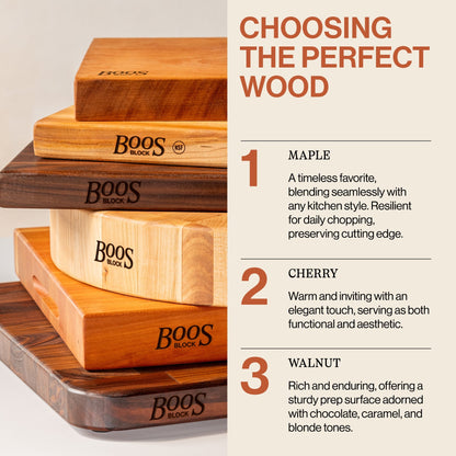 John Boos Walnut Wood Edge Grain Reversible Cutting Board, 20 x 15 x 1.5 Inches