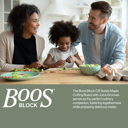 John Boos Large Maple Wood Edge Grain Reversible Cutting Board, 24" x 18" x 1.5"