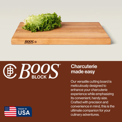 John Boos Maple Wood Edge Grain Reversible Cutting Board, 24 x 18 x 1.5 Inches