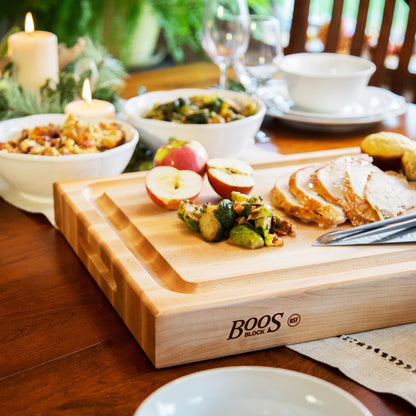 John Boos Maple Wood Edge Grain Reversible Cutting Board, 20 x 15 x 2.25 Inches