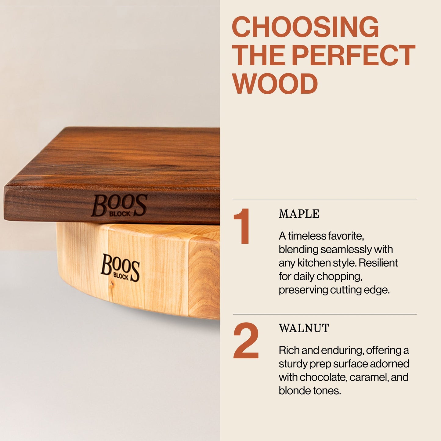 John Boos Large Maple Wood End Grain Cutting Board for Kitchen 20" x 15" x 2.25"