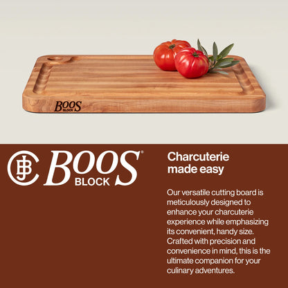 John Boos Prestige Maple Wood Edge Grain Kitchen Cutting Board,20" x 15" x 1.25"