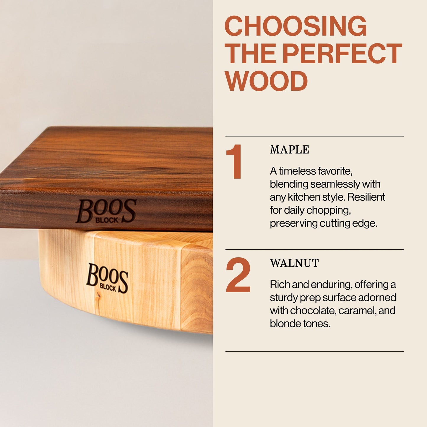 John Boos Prestige Maple Wood Edge Grain Kitchen Cutting Board,20" x 15" x 1.25"