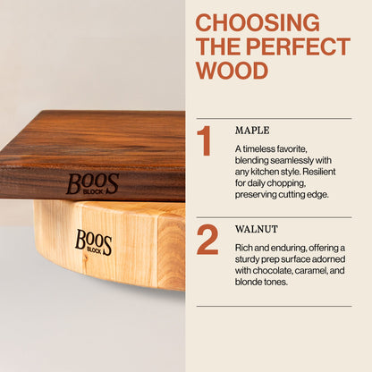 John Boos Prestige Maple Wood Edge Grain Kitchen Cutting Board,20" x 15" x 1.25"