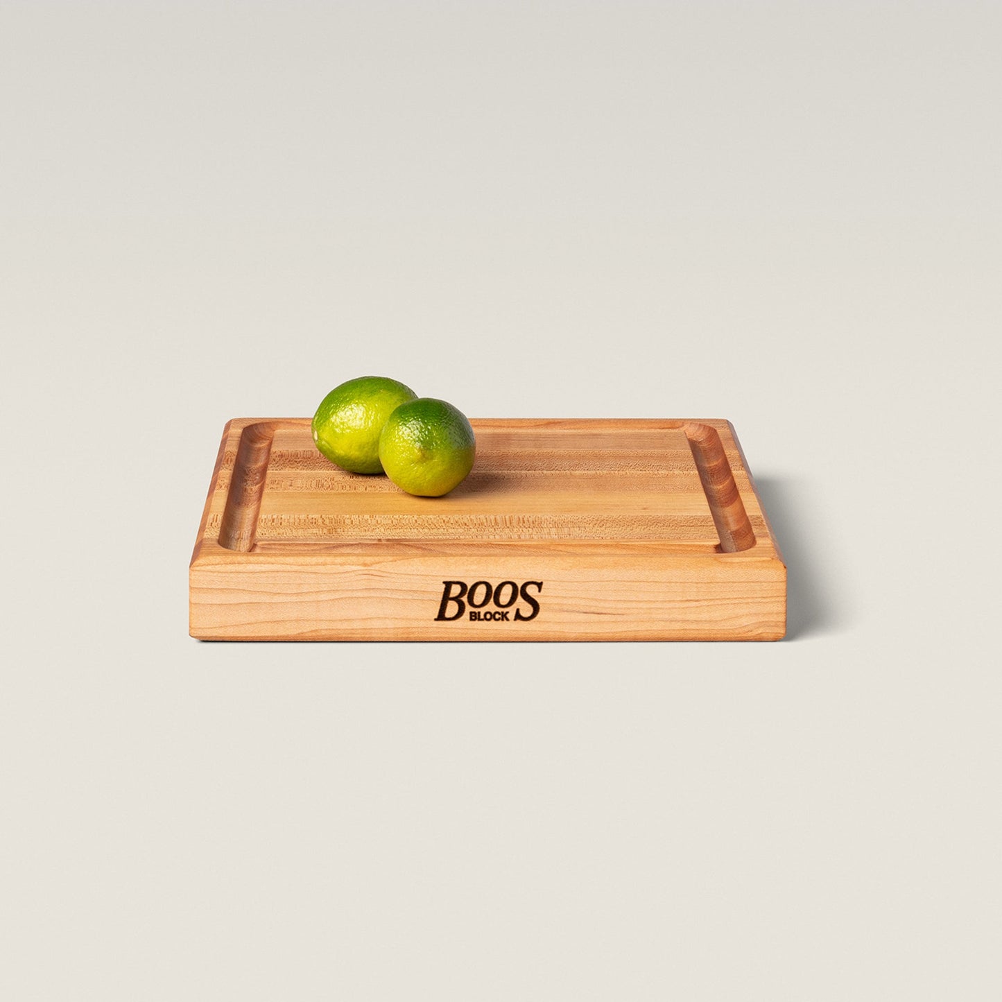 John Boos Square Maple Wood Cutting Board with Juice Groove, 12" x 12" x 1.5"