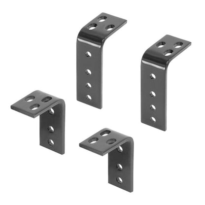 Reese 58314 Universal Trailer Hitch Rail Steel Mounting Brackets, Black (4 Pack) - Find Fresh Goods