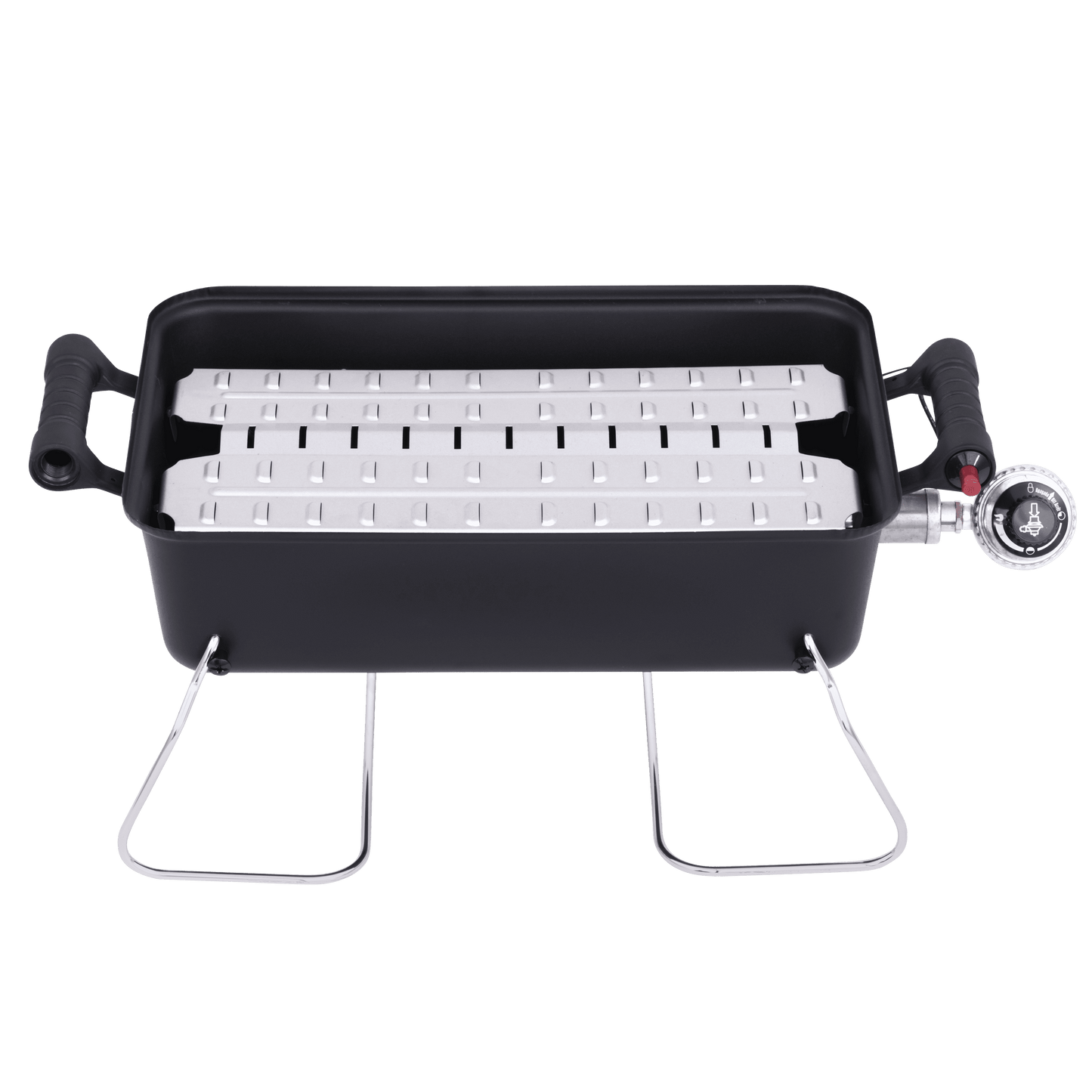Charbroil 1-Burner Deluxe Portable Propane Gas Table Top Grill, Black