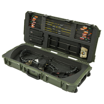 SKB Cases 3614 Hard Plastic Exterior Parallel Limb Bow Crossbow Case, Green