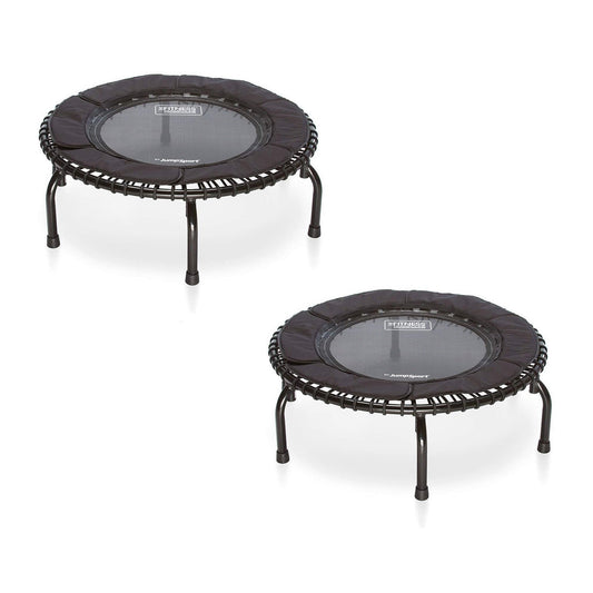 JumpSport 250 Fitness Rebounder Mini Trampoline In Home Cardio Fitness (2 Pack)