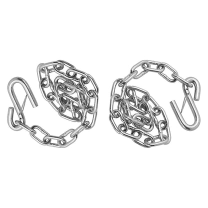 Fulton 24 Inch Trailer Hitch, Durable Steel Safety Chain with S-Hook and Latch - Find Fresh Goods