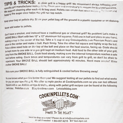 CookinPellets 40 Pound Bag Apple Mash Hard Maple Smoker Wood Pellets, (3 Pack)