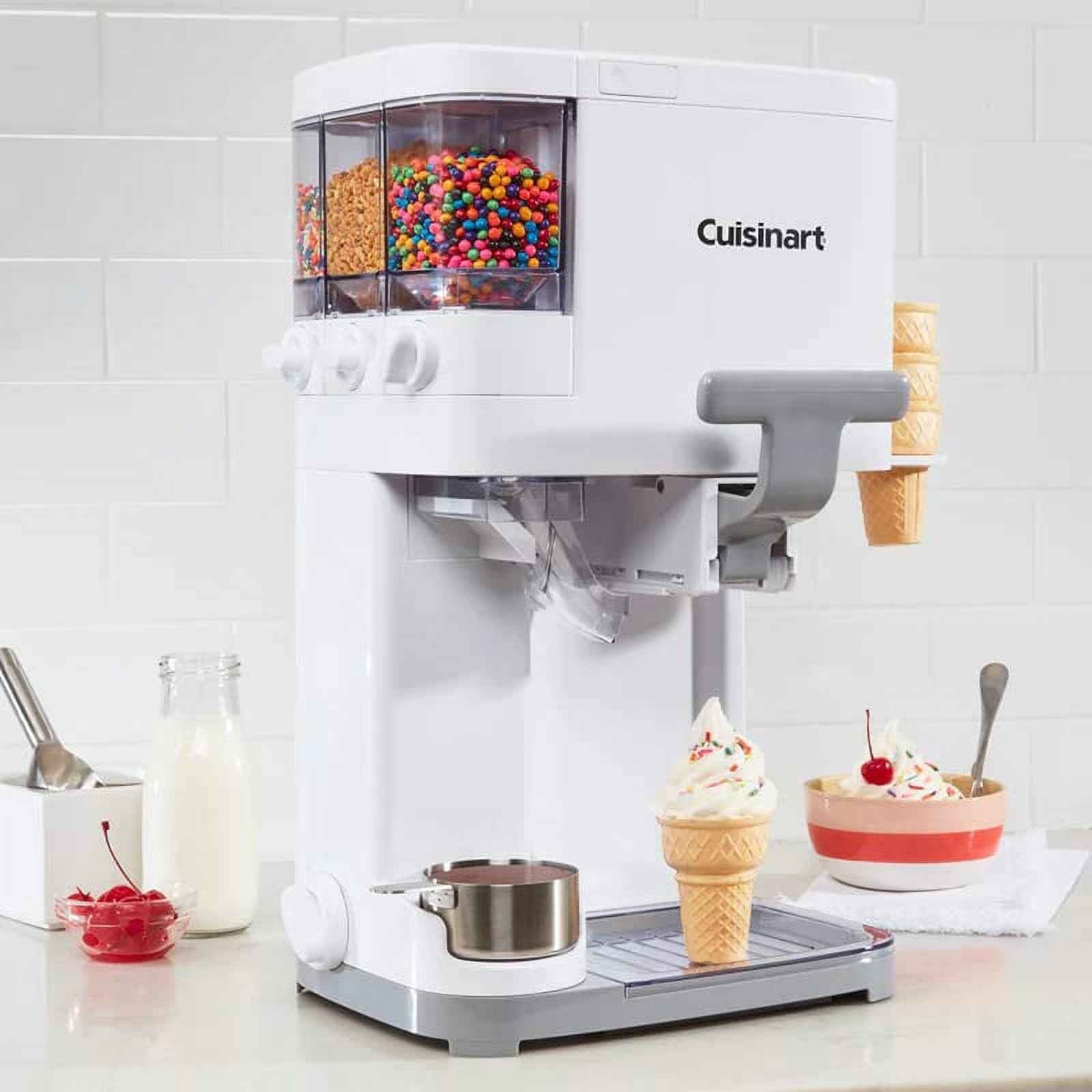 Cuisinart Mix It In Soft Serve Ice Cream Maker with Topping Dispensers