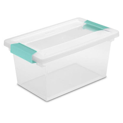 Sterilite Miniature Clip Storage Box, 6 Pack, & Medium Clip Storage Box, 4 Pack