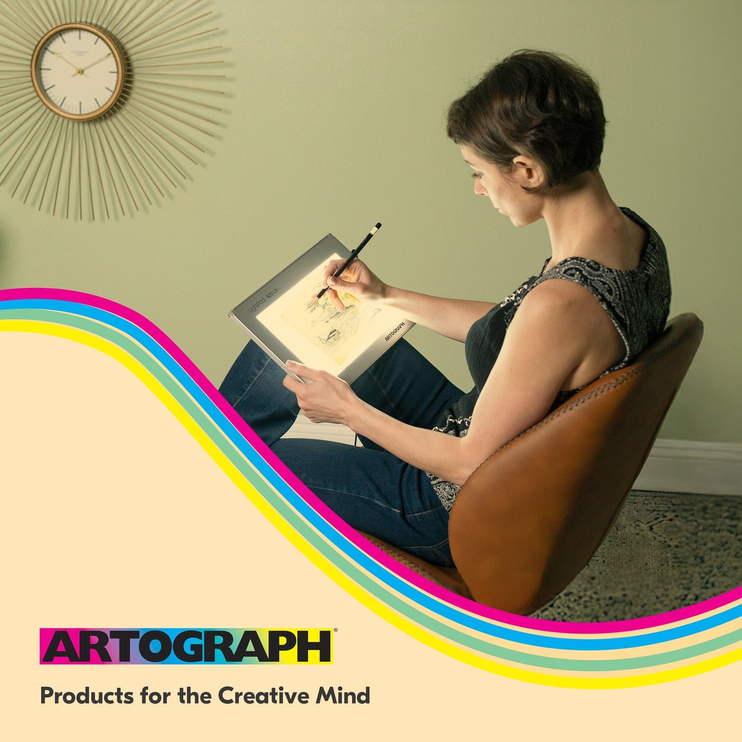 Artograph LightPad 920 LX, 9" x 6" Dimmable LED Light Box for Drawing & Tracing