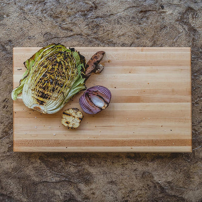 John Boos Maple Wood Edge Grain Cutting Board for Kitchen Prep, 18" x 12" x 2.25"