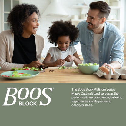 John Boos Platinum Series Reversible Wood Cutting Board, 24"x18"x1 3/4", Maple