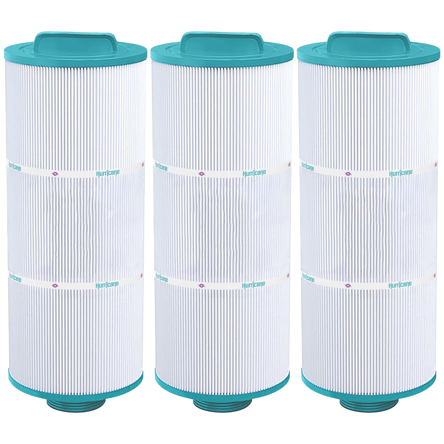 Hurricane 3 Pack HF5H502-01 Advanced Pool and Spa Filter Cartridge Replacement