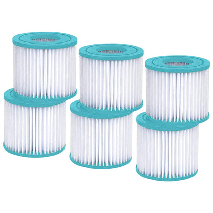 Hurricane 6 Pack HF4313-02 Advanced Pool and Spa Filter Cartridge Replacement