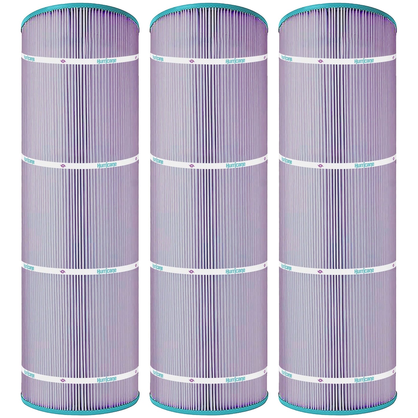 Hurricane 3 Pack HF8413-01P Platinum Purple Pool Filter Cartridge Replacement