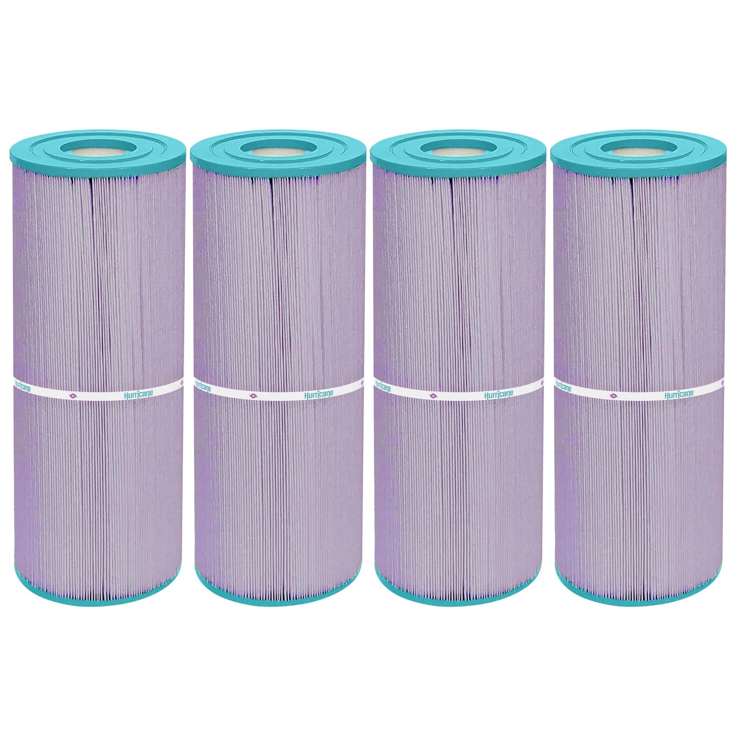 Hurricane 4 Pack HF4950-01P Platinum Purple Spa Filter Cartridge Replacement