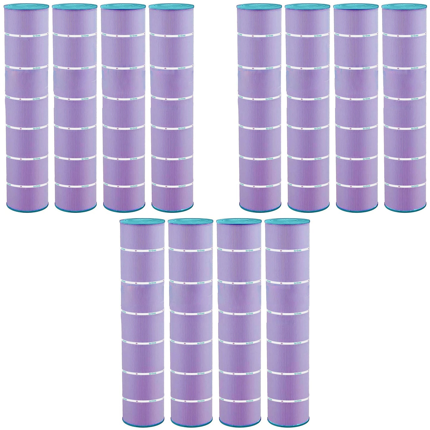 Hurricane 12 Pack HF7494-04P Purple Platinum Pool Filter Cartridge Replacement