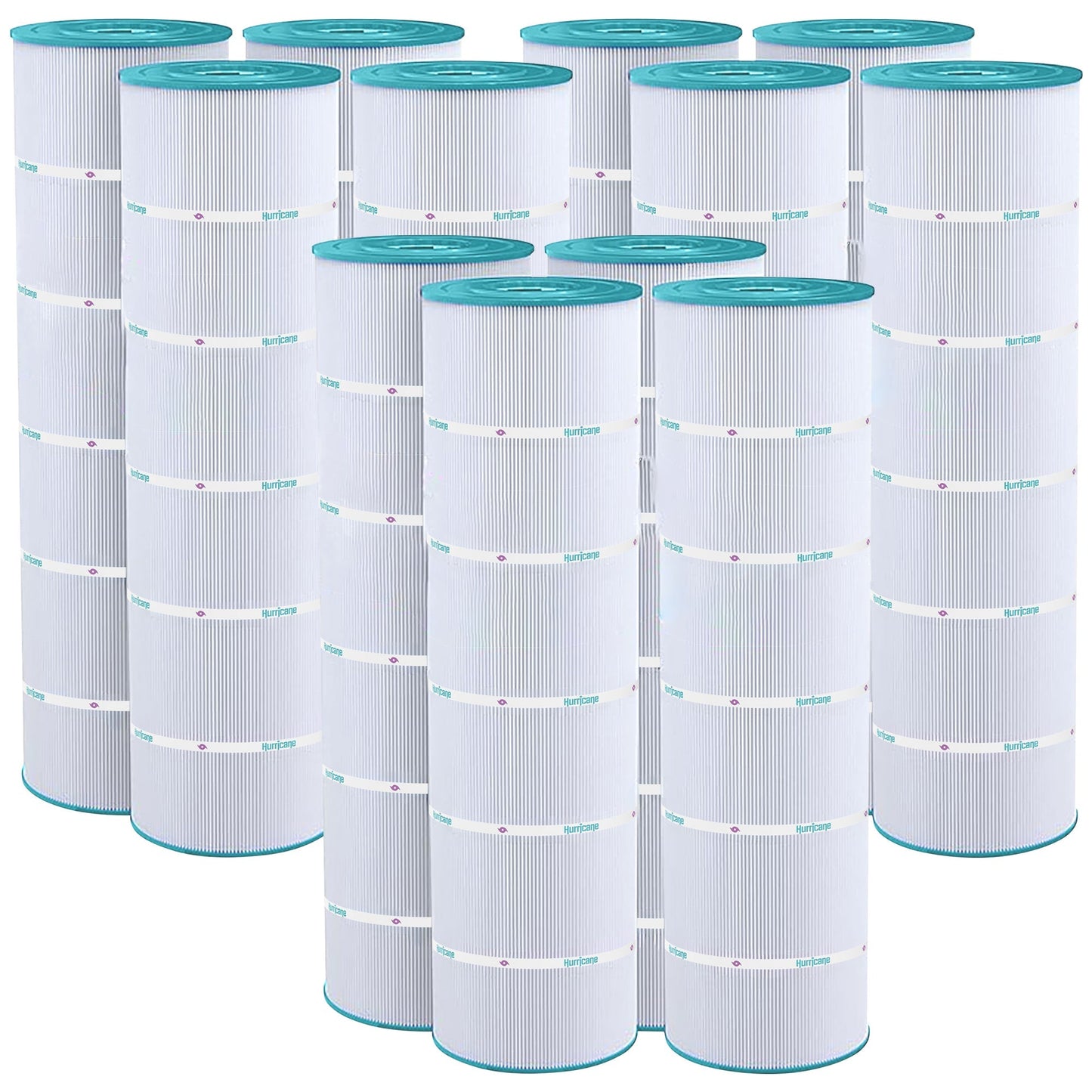 Hurricane 12 Pack HF7488-04 Advanced Pool and Spa Filter Cartridge Replacement