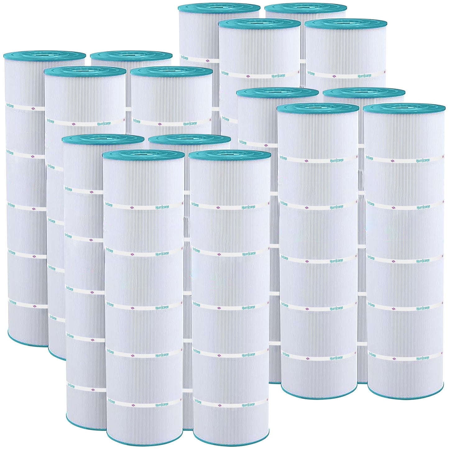 Hurricane 16 Pack HF7488-04 Advanced Pool and Spa Filter Cartridge Replacement