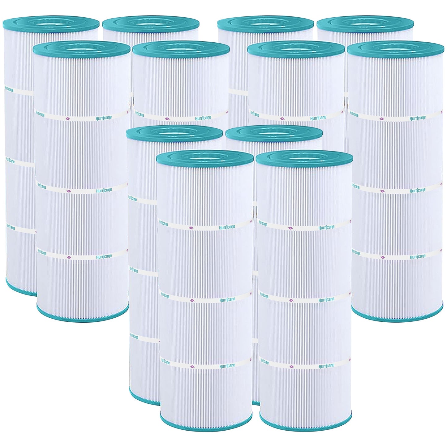 Hurricane 12 Pack HF7483-04 Advanced Pool and Spa Filter Cartridge Replacement