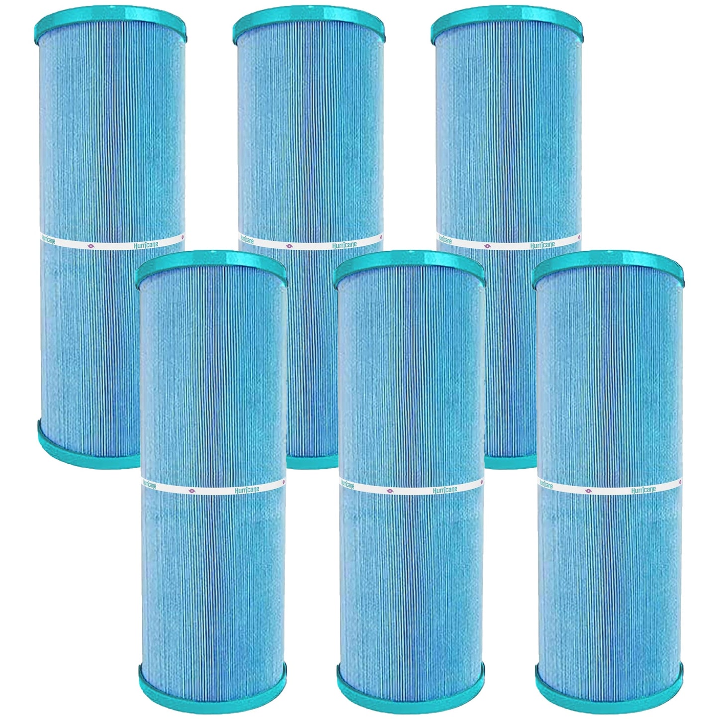 Hurricane 6 Pack HF4401-02M Elite Aseptic Pool Spa Filter Cartridge Replacement
