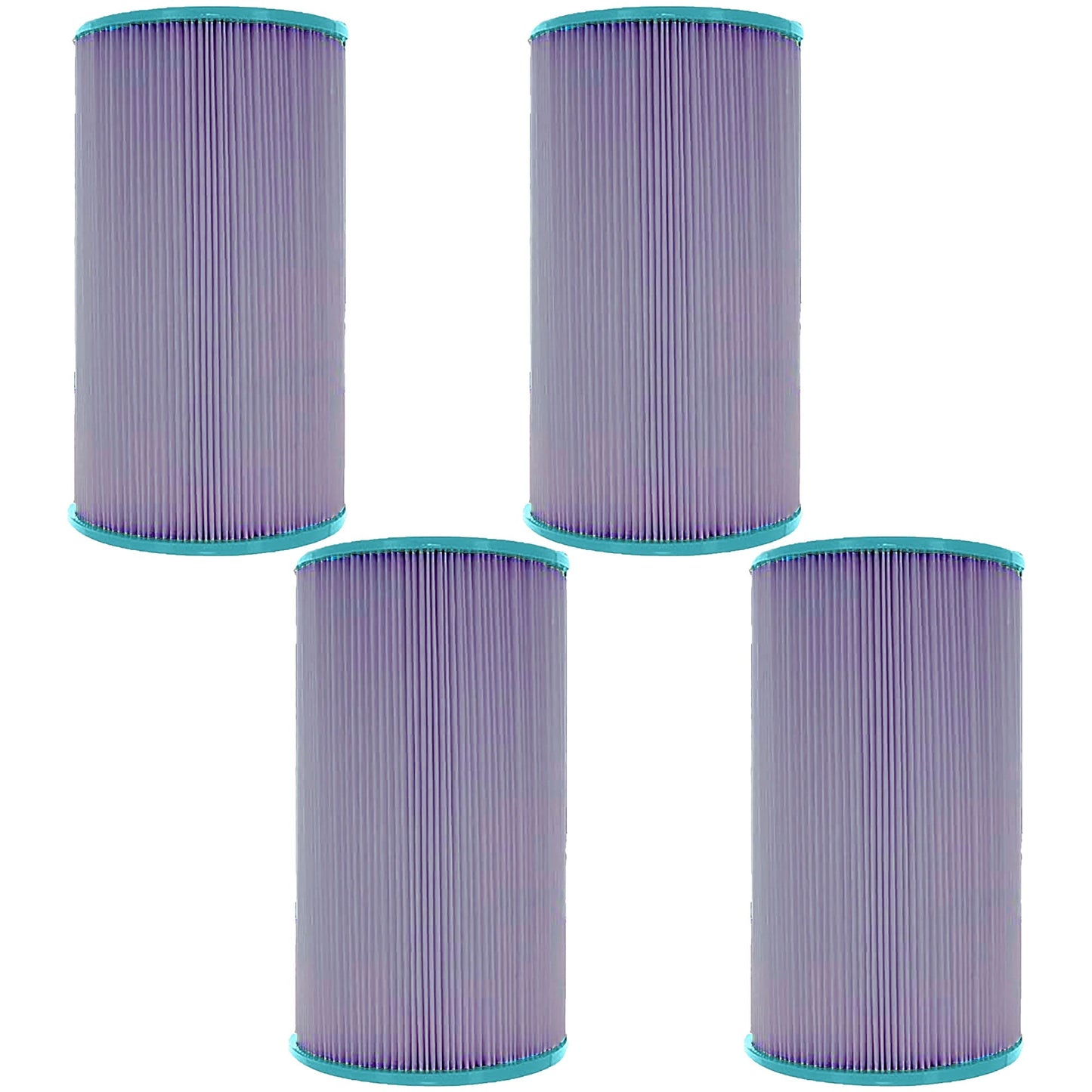Hurricane 4 Pack HF6430-01P Platinum Purple Spa Filter Cartridge Replacement