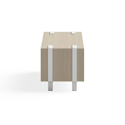 Safco 17.25 Inch Tall Wooden Ready Home Office Stackable Storage Cabinet, Beige