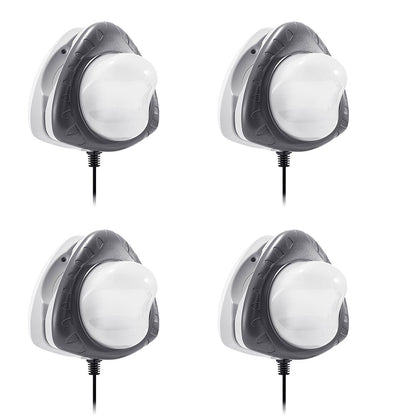 Intex Above Ground Underwater LED Magnetic Swimming Pool Wall Light  (4 Pack)