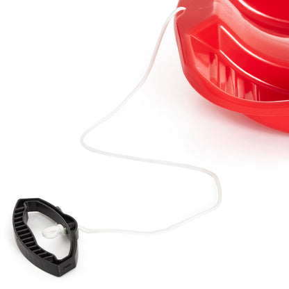 Slippery Racer Downhill Thunder Kids Toddler Plastic Toboggan Snow Sled, Red