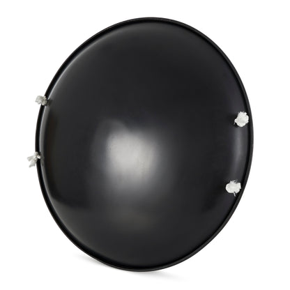 Slippery Racer 26" Heavy Duty Metal Saucer Sled with Rope Handles, Black