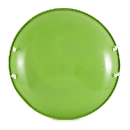 Slippery Racer 26 Inch Buddy the Elf Metal Saucer Sled with Rope Handles, Green