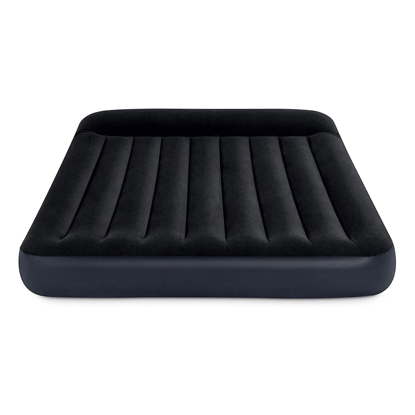 Intex Dura Beam Pillow Rest Classic Airbed Mattress with Built-In Pump, Queen
