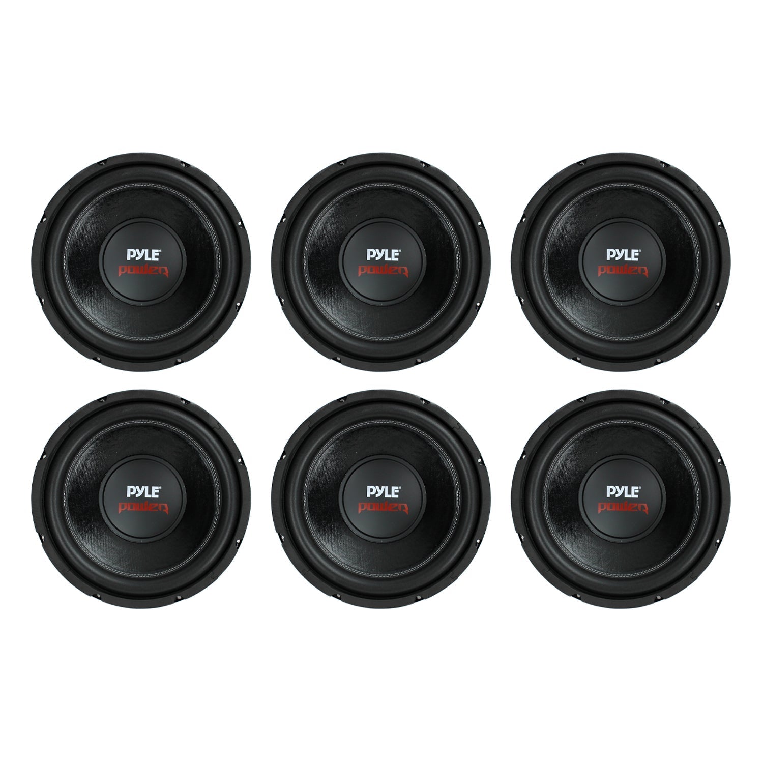 PYLE PLPW12D 12" 1600W 4Ohm DVC Car Stereo Power Subwoofer Dual Coil (6 Pack) - Find Fresh Goods