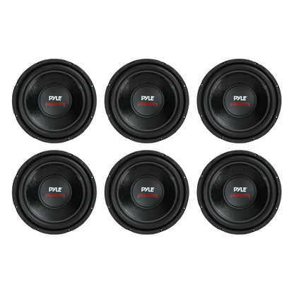 PYLE PLPW12D 12" 1600W 4Ohm DVC Car Stereo Power Subwoofer Dual Coil (6 Pack) - Find Fresh Goods