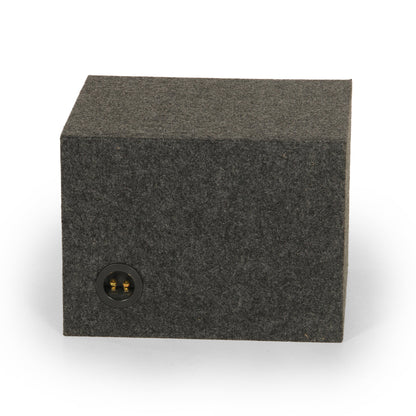QPower QBASS Dual Vented 12 Inch Single Audio Subwoofer Enclosure Box, Charcoal - Find Fresh Goods