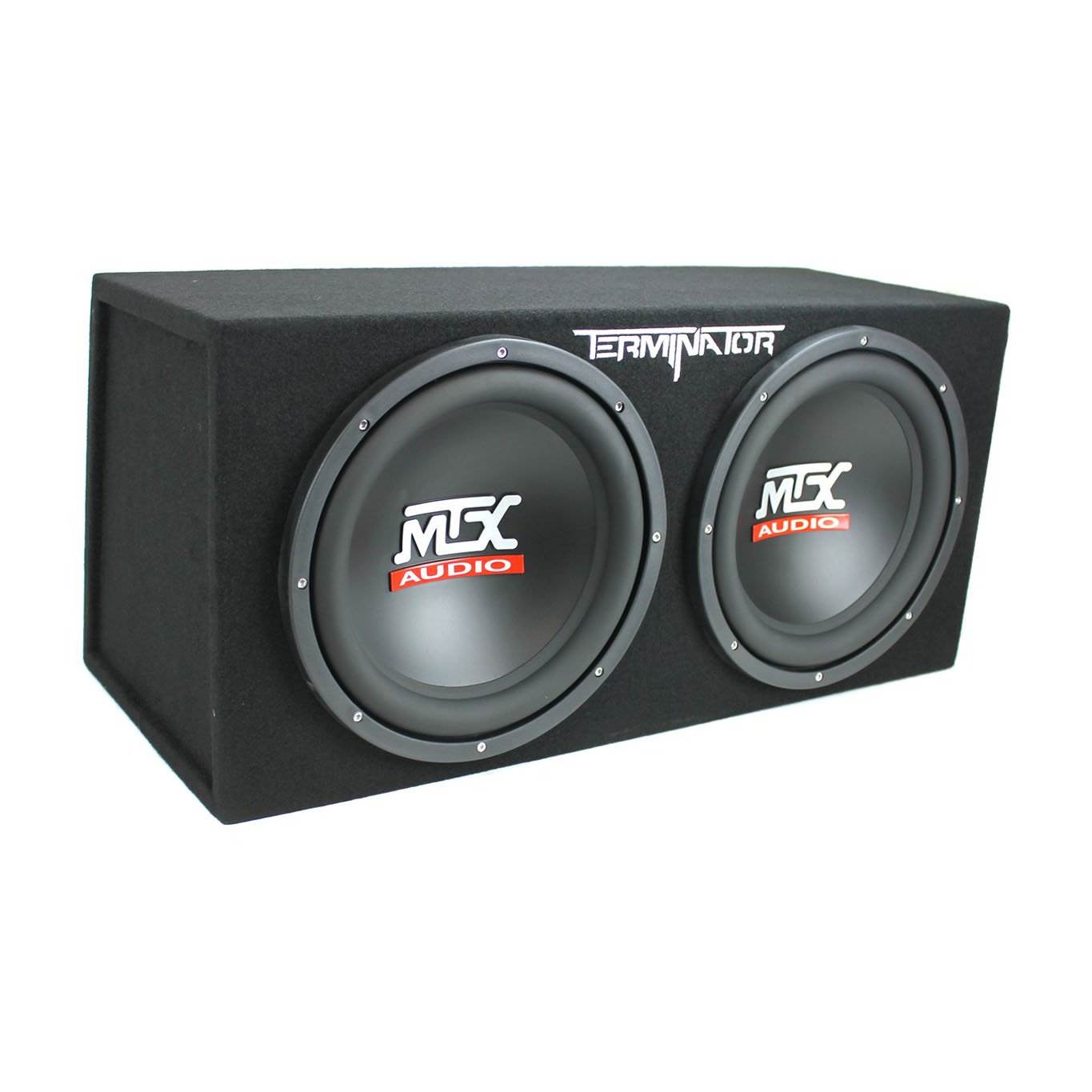 MTX 12" 1200W Car Audio Subwoofer Box Enclosure & Crunch PowerDriveX Stereo Amp - Find Fresh Goods