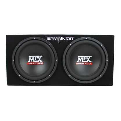 MTX TNE212D 12-Inch 1200-Watt Car Audio Dual Loaded Subwoofer Box Enclosure - Find Fresh Goods