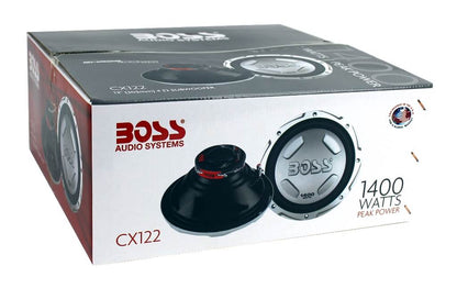 BOSS AUDIO Chaos CX122 12" 2800 Watt Car Power Subwoofer Sub Woofer PAIR - Find Fresh Goods
