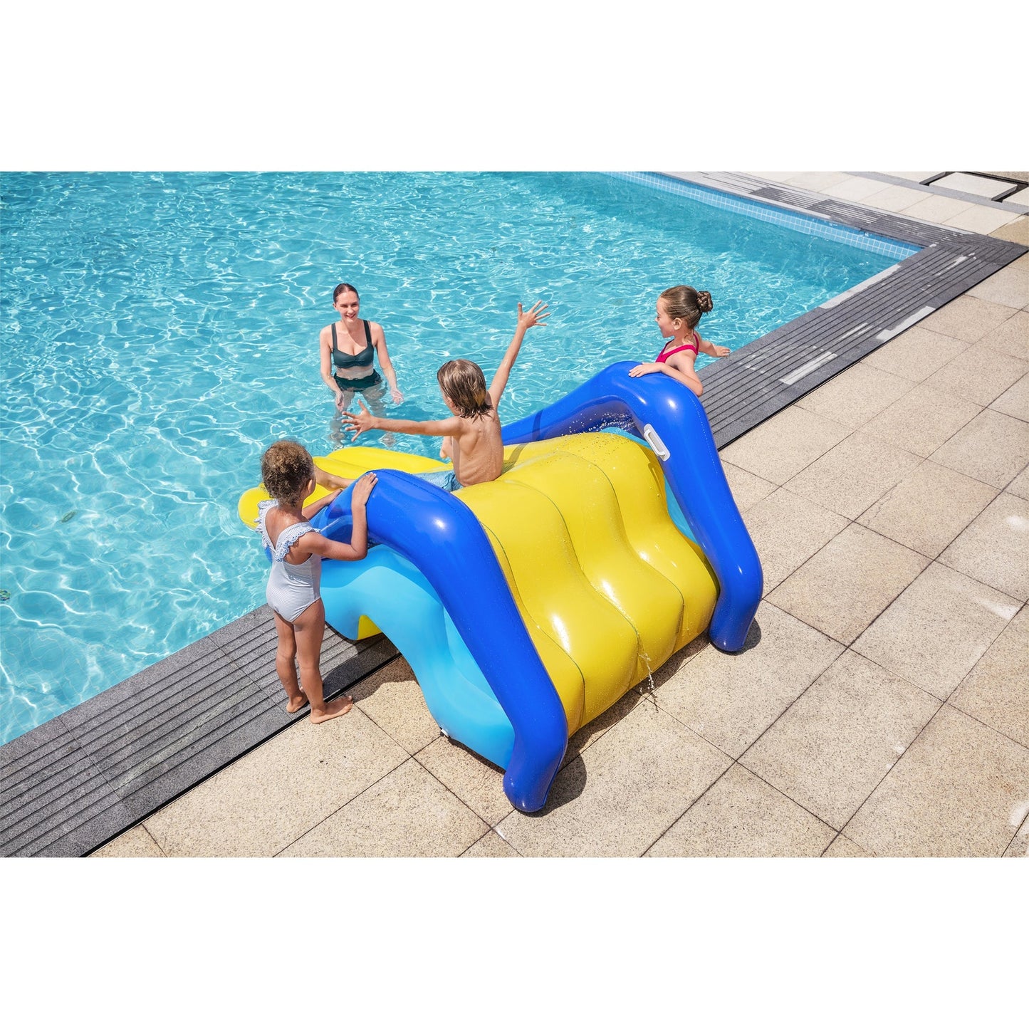 Bestway H2OGO! Giant Inflatable Pool Water Slide with Built-In Sprinkler, 2 Pack
