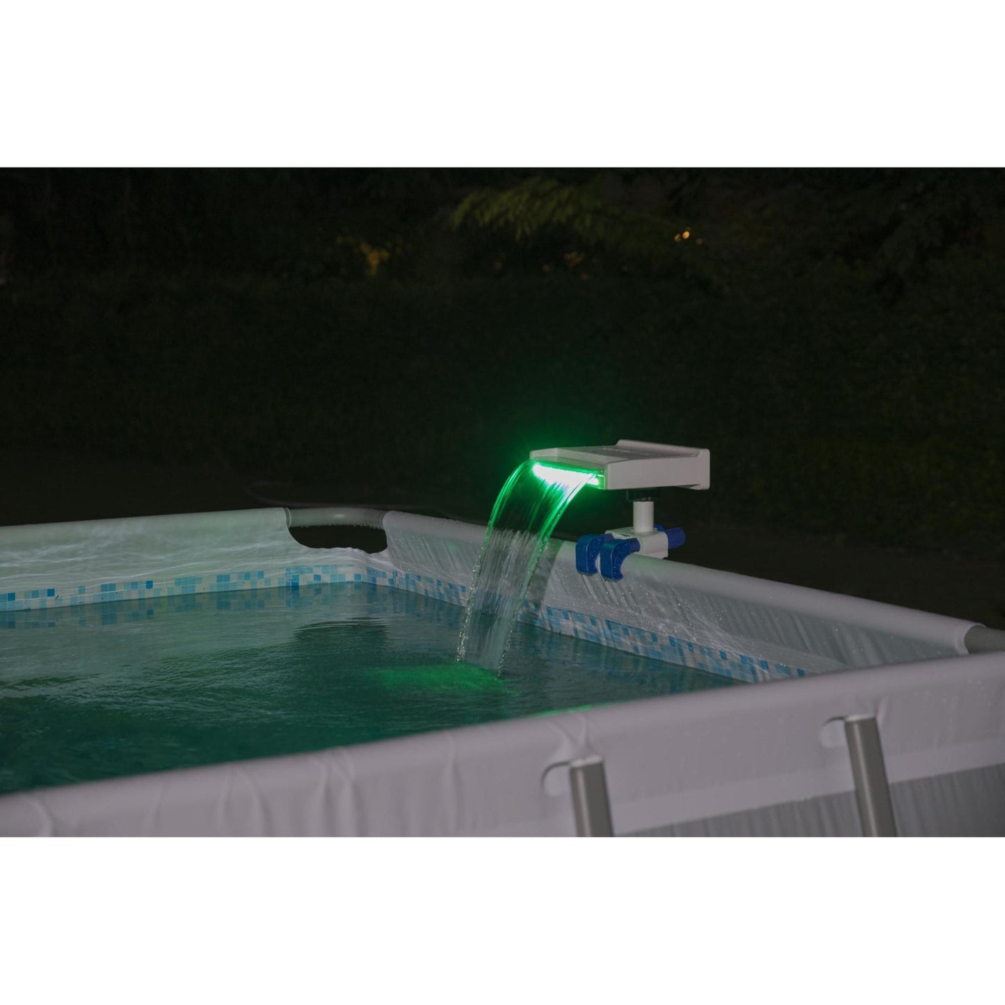 Bestway Above Ground Swimming Pool 7 Colored LED Relaxing Waterfall Cascade